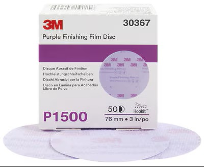 3M DS HOOKIT 260L PURPLE FINISHING FILM S/FORI Diam 76 mm P.1500 Conf. 50 Pz