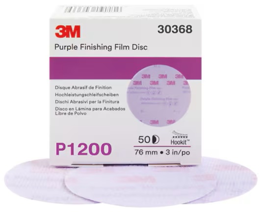 3M DS HOOKIT 260L PURPLE FINISHING FILM S/FORI Diam 76 mm P.1200 Conf. 50 Pz