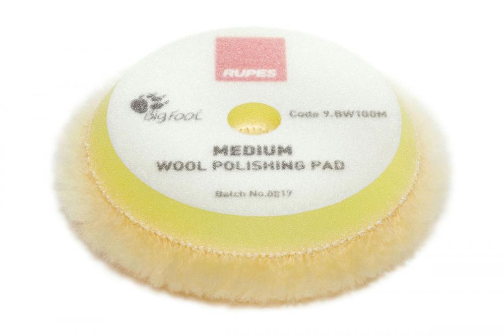 TAMPONE IN LANA GIALLA MEDIUM Diam.80/90mm Rupes