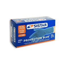 PROTECTION BLUE GUANTO MONOUSO IN LATTTICE SENZA POLVERE TG. L/9 CONF.50 PZ